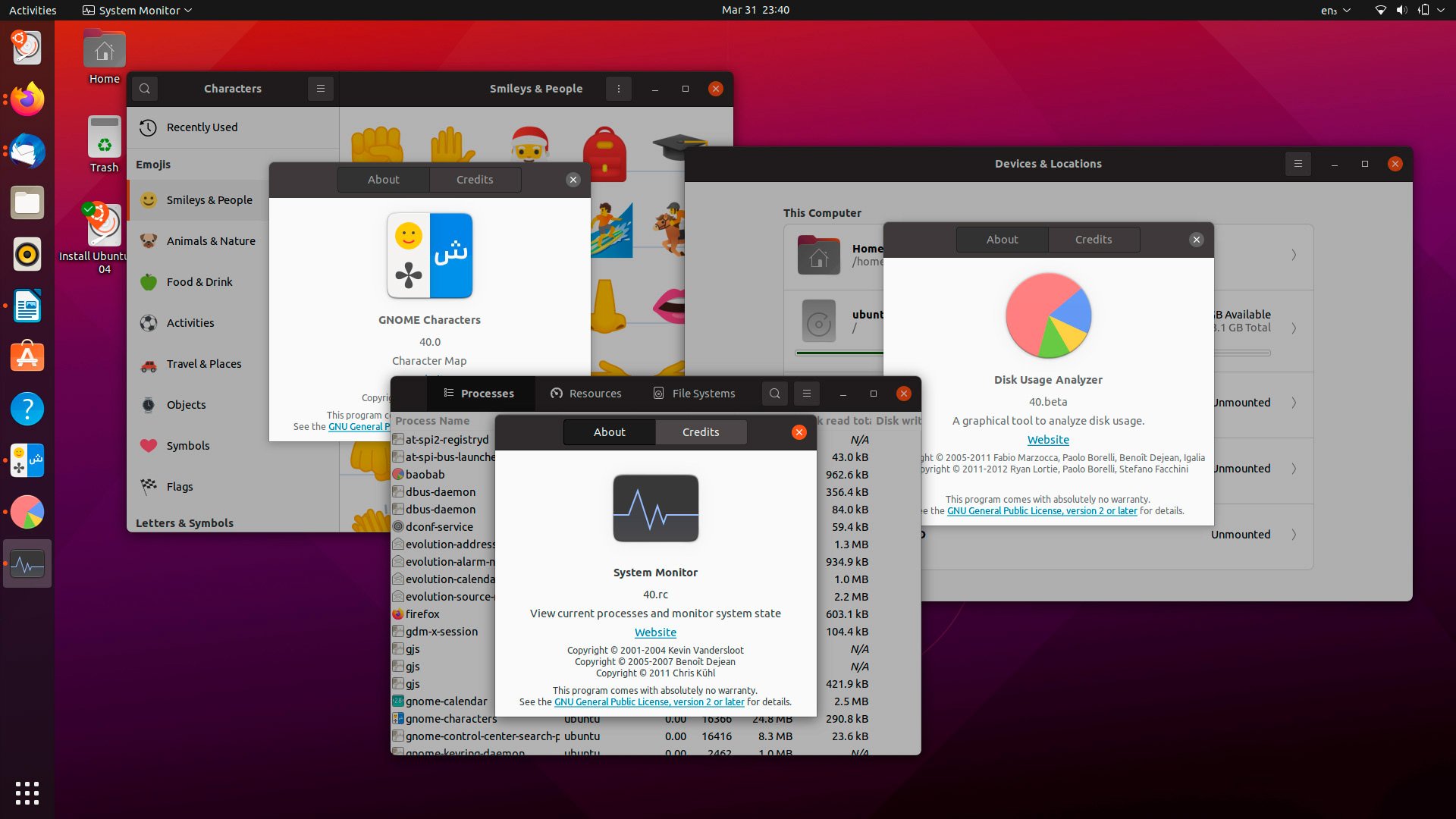 Ubuntu Desktop screenshot 2